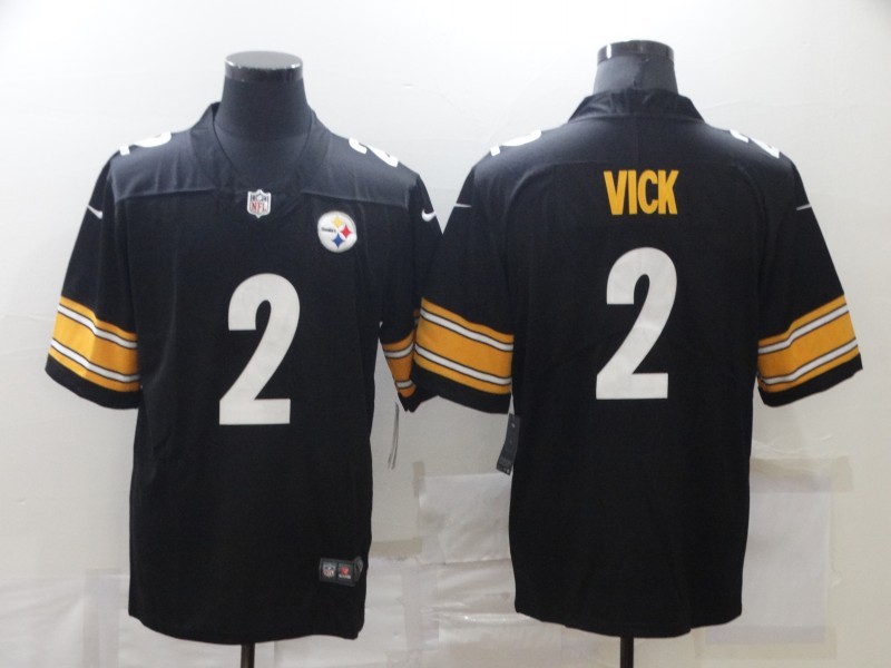Men's Pittsburgh Steelers Michael Vick #2 Black Jersey